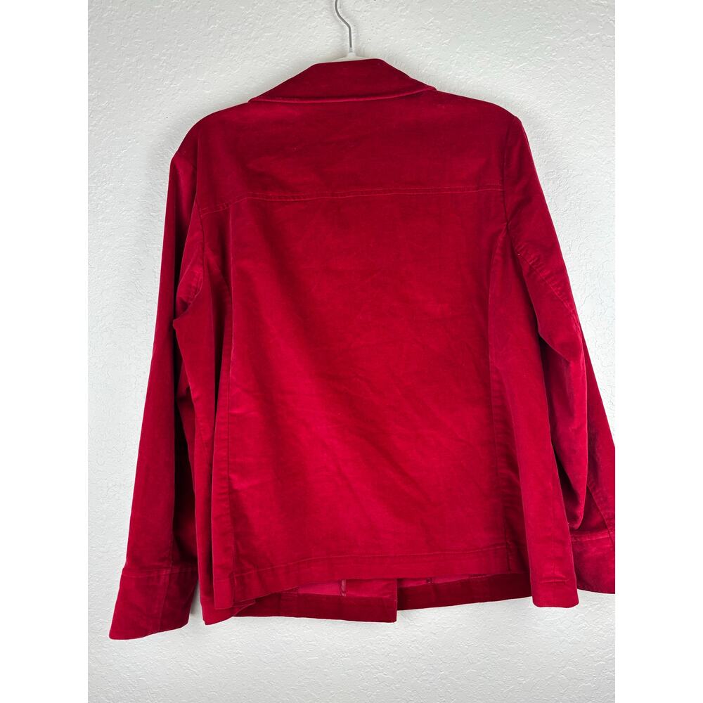 Talbots Vintage Red Jacket with Oversized Buttons Size 14W - Picture 4 of 9